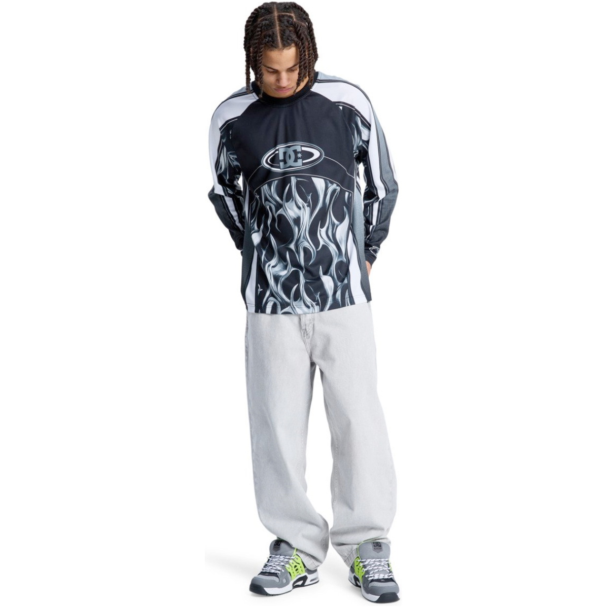 2026 DC Shoes Herre Sylem 2 Moto Trøje EDYKT03552 - Black